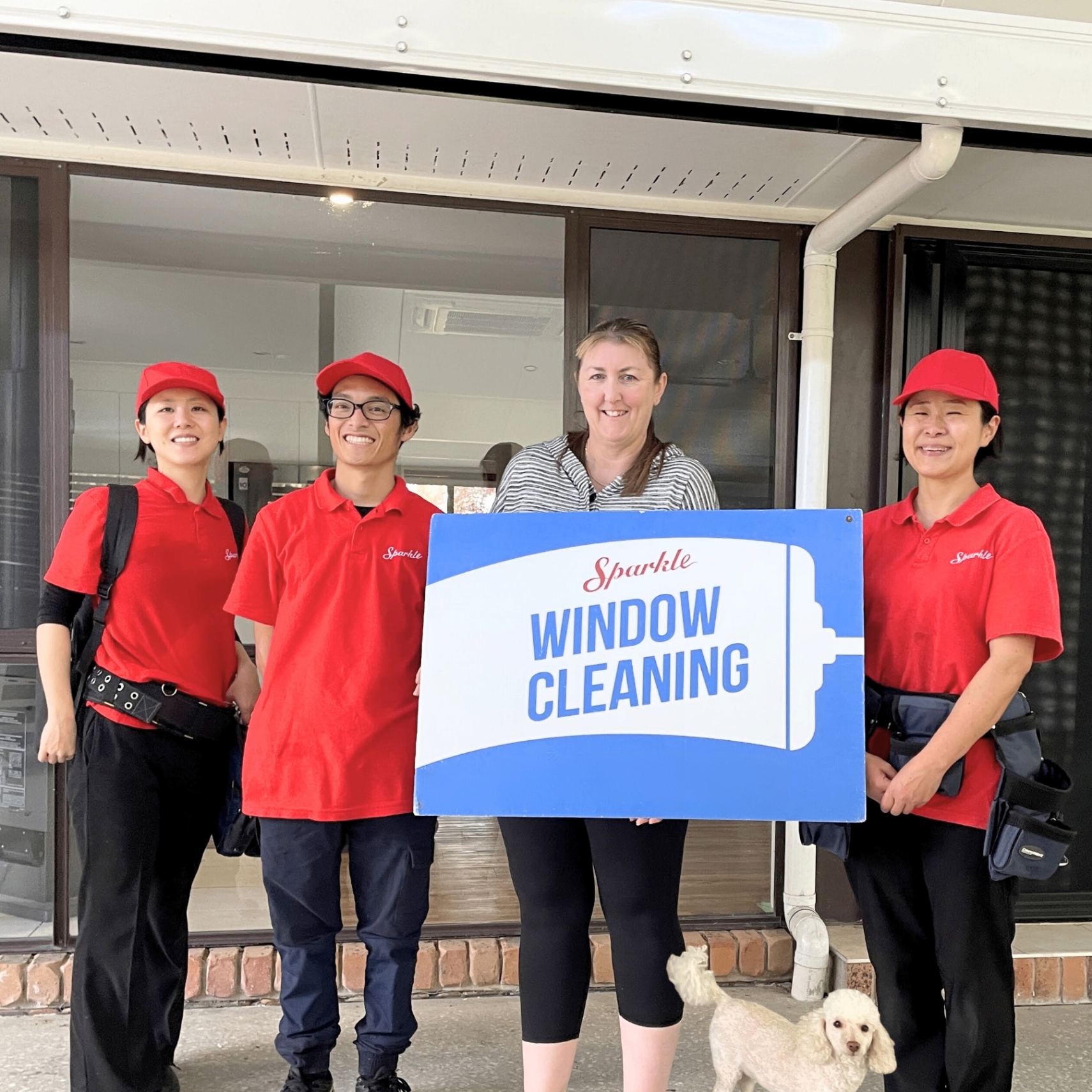 Sparkle team providing service