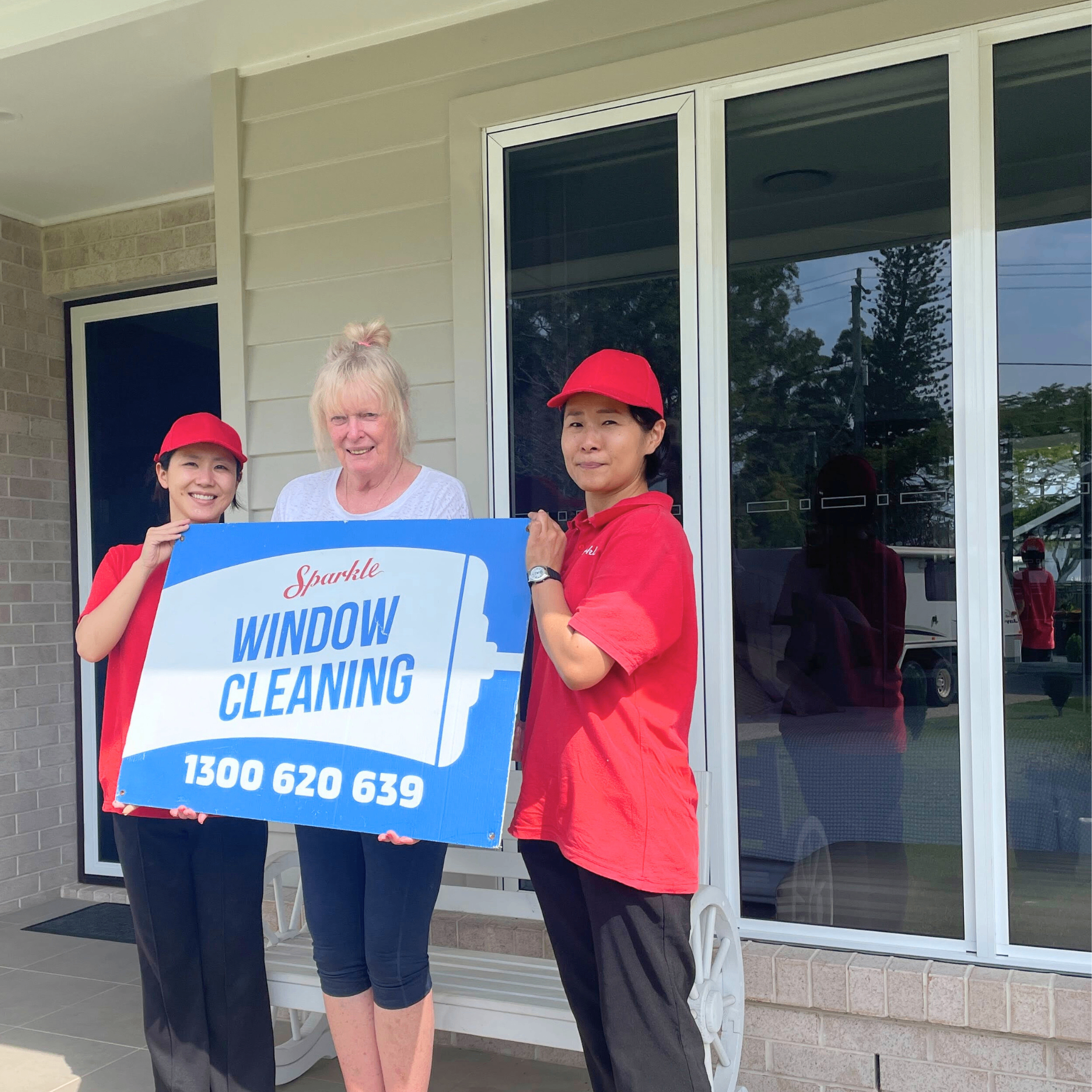 Professional cleaning team