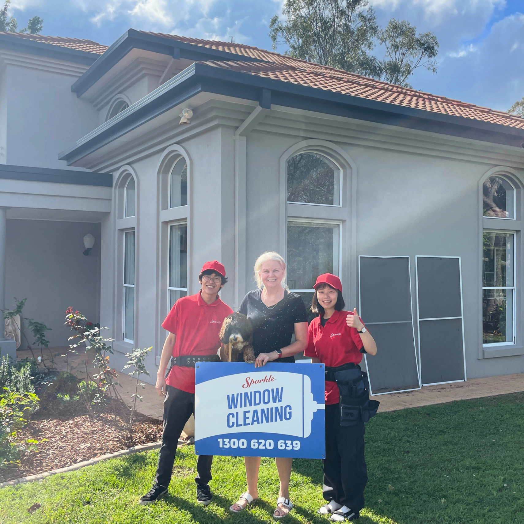 Delighted customer home