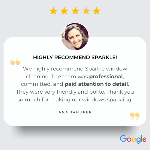 Google review - Highly Recommend Sparkle