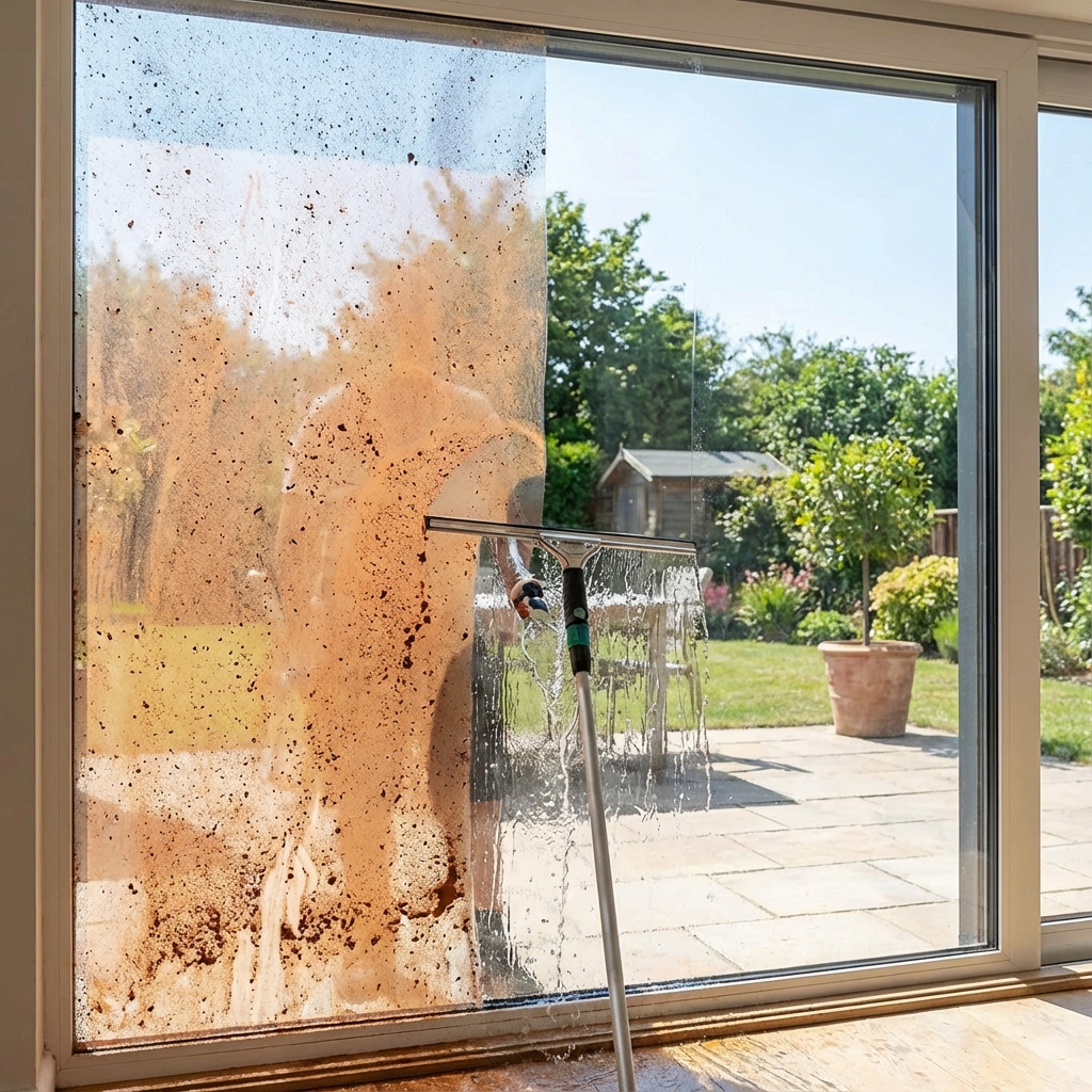 How to Safely Remove Red Construction Dust from North Lakes Windows