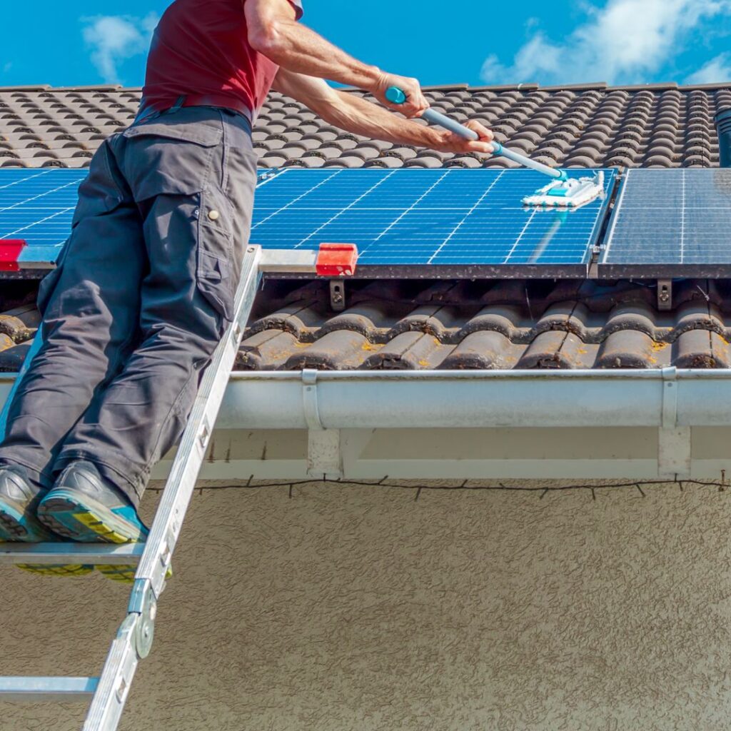 solar panel cleaning